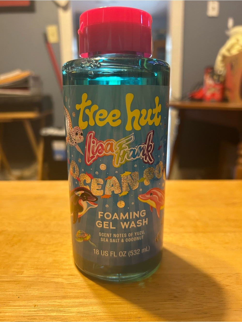 Tree Hut Lisa Frank Ocean Gold Foaming Gel Wash - Pink Cap